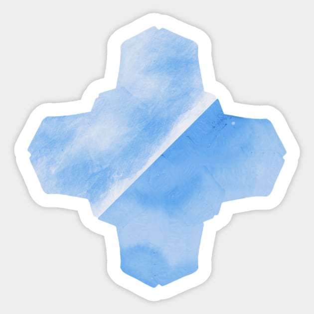 Simplicity blue sky Sticker by Geomhectic